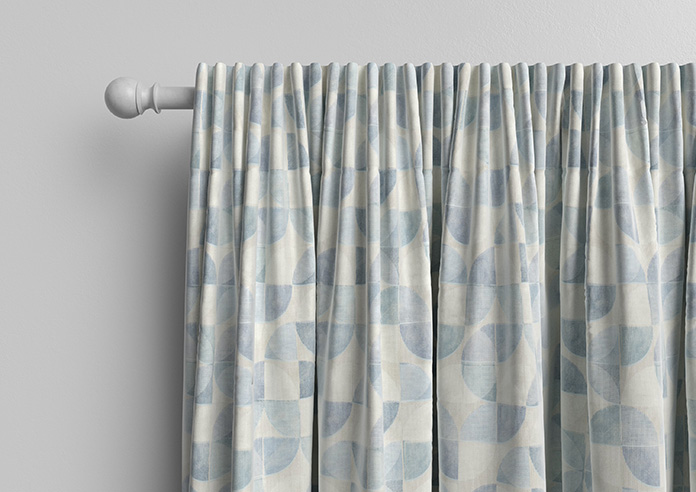 Mosaic Tile, Aquamarine - Made to Measure Curtains - Image 10